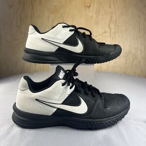 Nike Alpha Huarache Varsity Turf Men's 8.5 Black White A07957-003 Baseball Shoes
